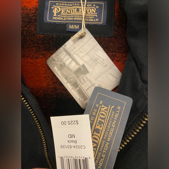 Pendleton Cotton Insulated Fleece lined jacket, Medium, NWT - Picture 3 of 4